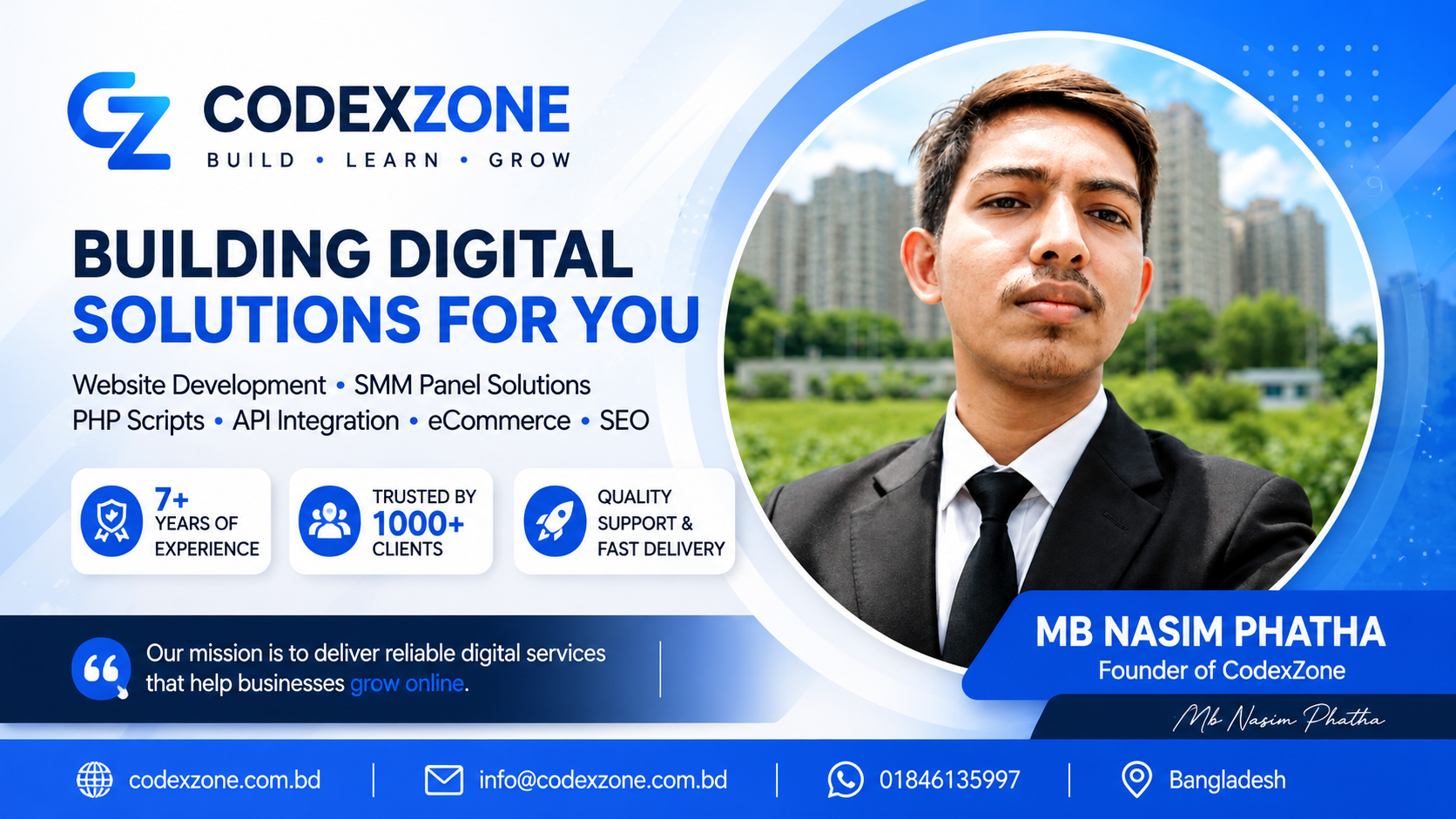 About CodexZone – Founder, Experience & Digital Services